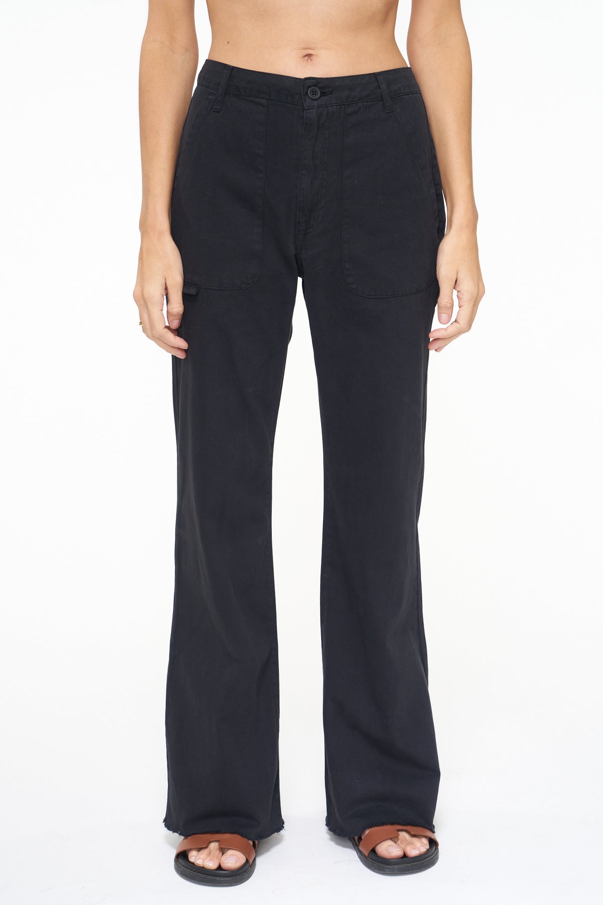 Sasha High Rise Relaxed Flare - Fade to Black
            
              Sale